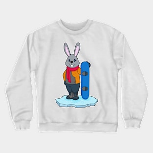 Rabbit Snowboard Winter sports Crewneck Sweatshirt